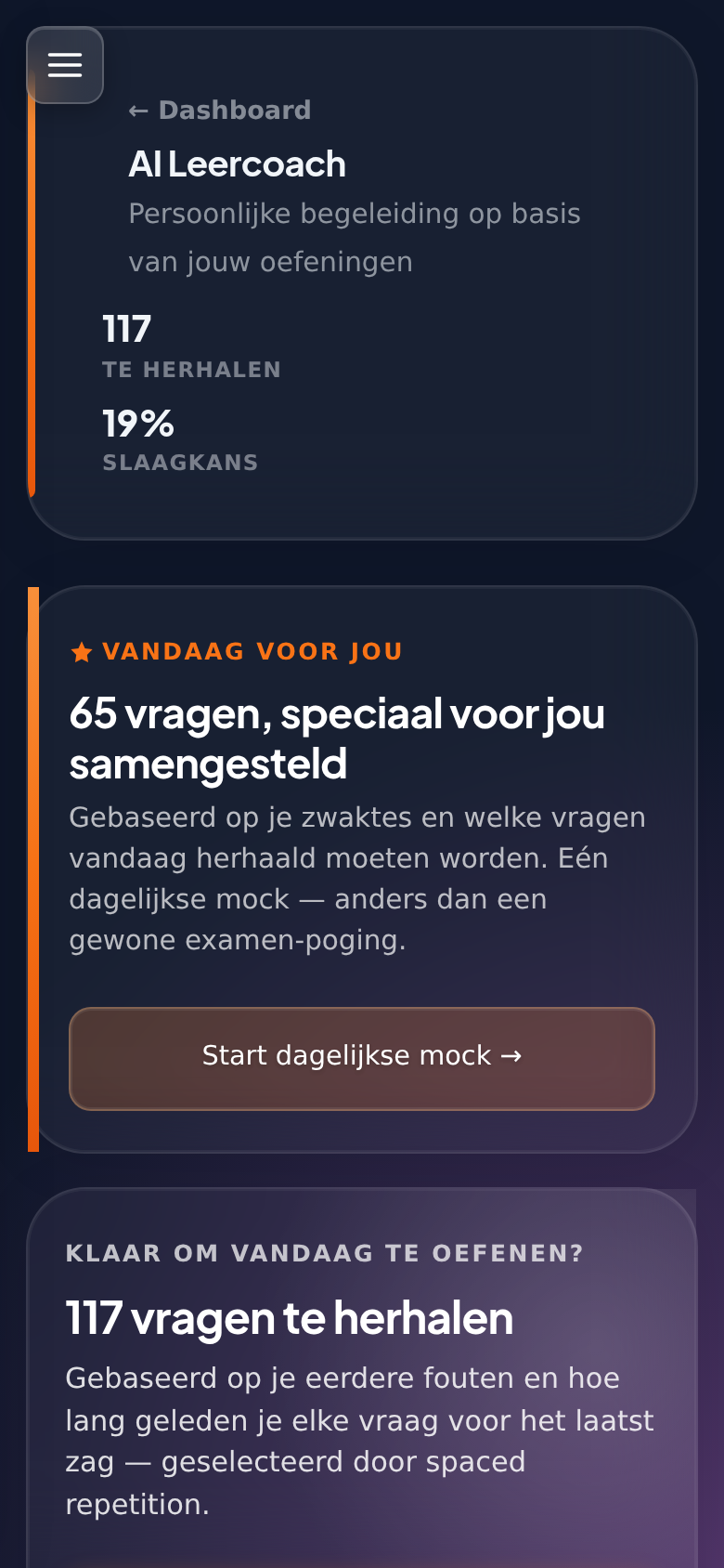 AI-leercoach met persoonlijk leerpad
